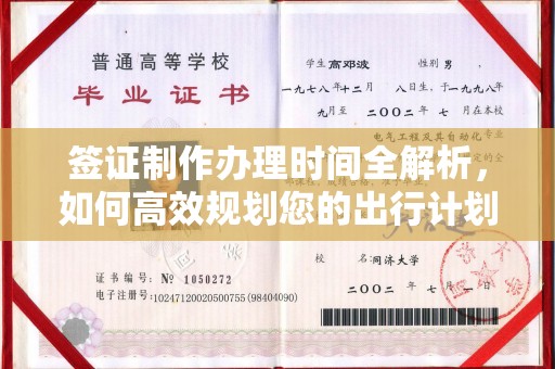 惠阳签证制作办理时间全解析，如何高效规划您的出行计划