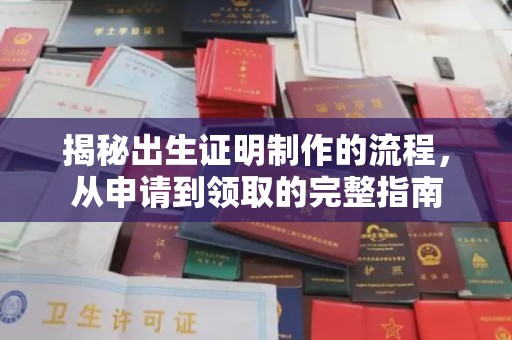 惠阳揭秘出生证明制作的流程，从申请到领取的完整指南
