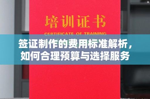 惠阳签证制作的费用标准解析，如何合理预算与选择服务