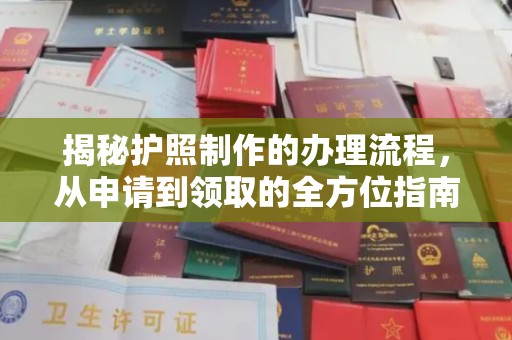 惠阳揭秘护照制作的办理流程，从申请到领取的全方位指南