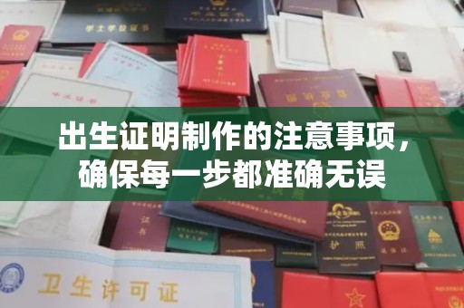 惠阳出生证明制作的注意事项，确保每一步都准确无误