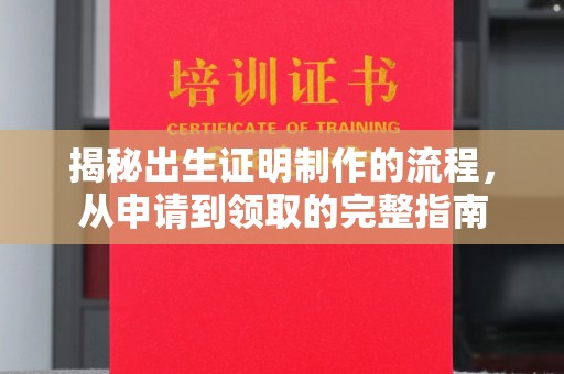 惠阳揭秘出生证明制作的流程，从申请到领取的完整指南