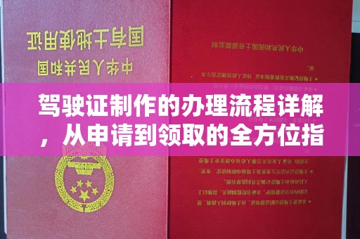 惠阳驾驶证制作的办理流程详解，从申请到领取的全方位指南